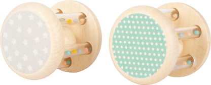 Babyrasseln Tiere Pastell – Greiflinge, Rasseln und Schnullerketten, ab 0 Monate, 2 Teile, small foot®
