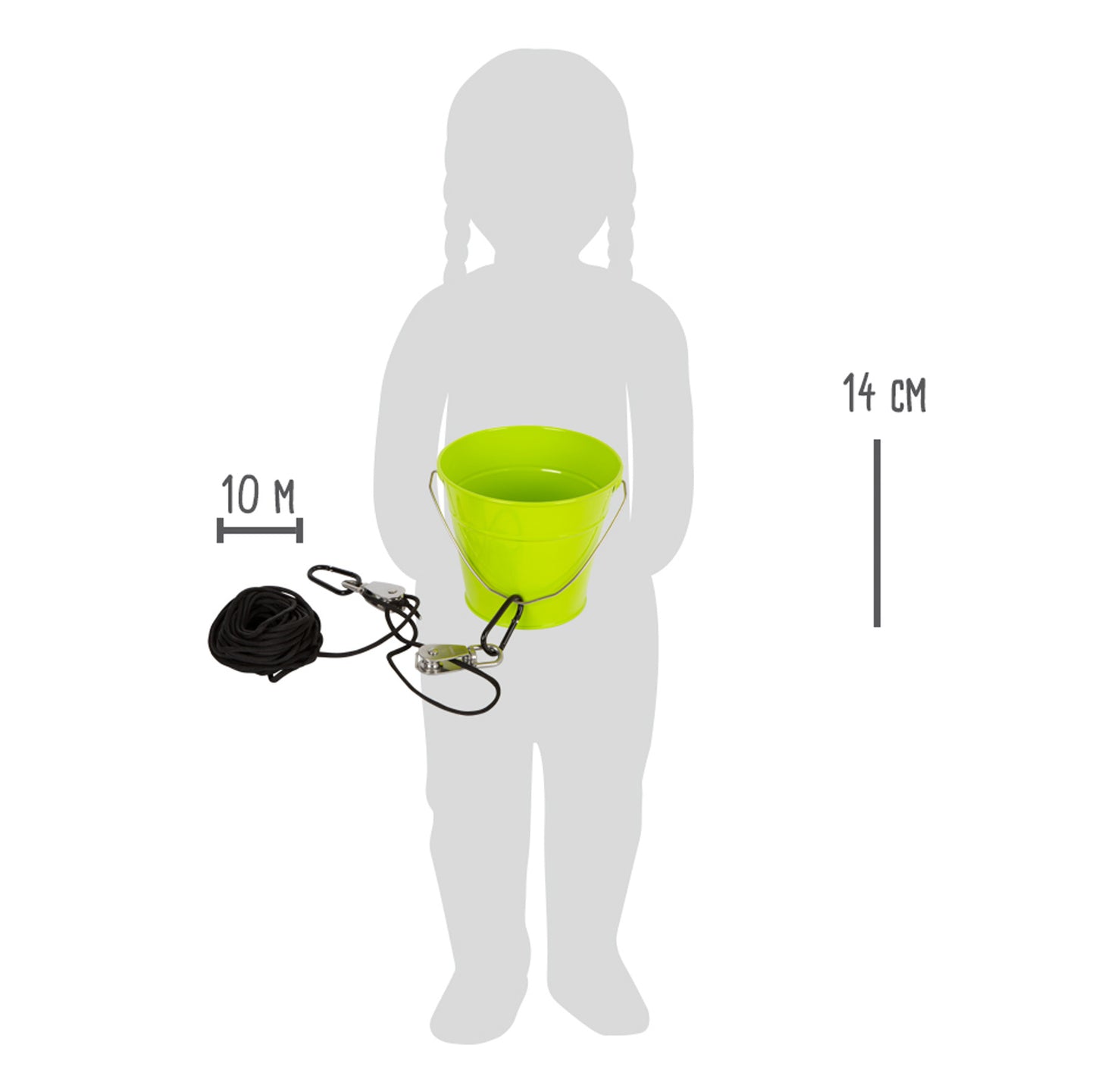 Flaschenzug mit Eimer – Kleine Gartengeräte, ab 3 Jahre, small foot®