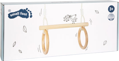 Trapez mit Turnringen aus Holz, ab 3 Jahren, small foot®