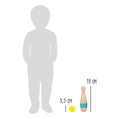 Kegelspiel „Active“ – Spiele im Garten, ab 3 Jahre, 11 Teile, Holz, small foot®