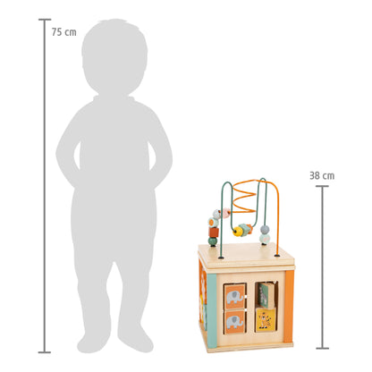 Motorikwürfel „Safari“ – Motorikspielzeug, ab 12 Monate, small foot®