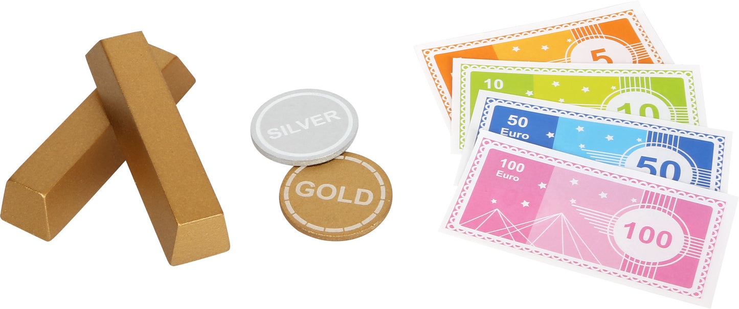 Holz-Tresor mit Zubehör – Rollenspiel für Kinder ab 3 Jahren | small foot®