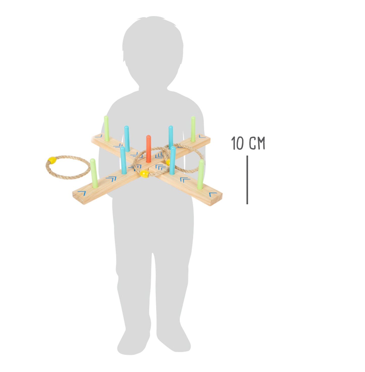 Ringwurfspiel „Active“ – Spiele im Garten, ab 3 Jahre, 6 Teile, small foot®
