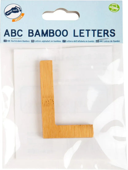 ABC Buchstaben Bambus L – Buchstaben und Buchstabenzüge, Holz, small foot®