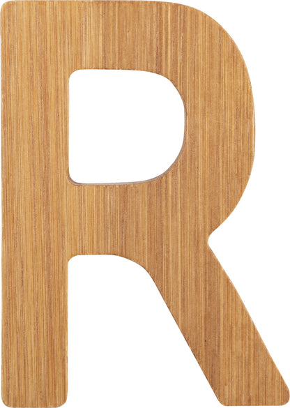 ABC Buchstaben Bambus R – Buchstaben und Buchstabenzüge, Holz, ca. 7 x 5 x 0,5 cm, small foot®