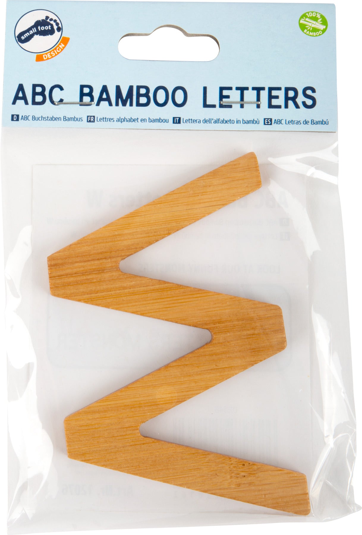ABC Buchstaben Bambus W – Buchstaben und Buchstabenzüge, Holz, small foot®