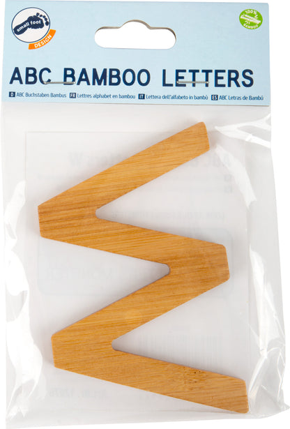 ABC Buchstaben Bambus W – Buchstaben und Buchstabenzüge, Holz, small foot®