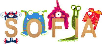 ABC Buchstaben Monster Gaga – Buchstaben und Buchstabenzüge, Holz, small foot®