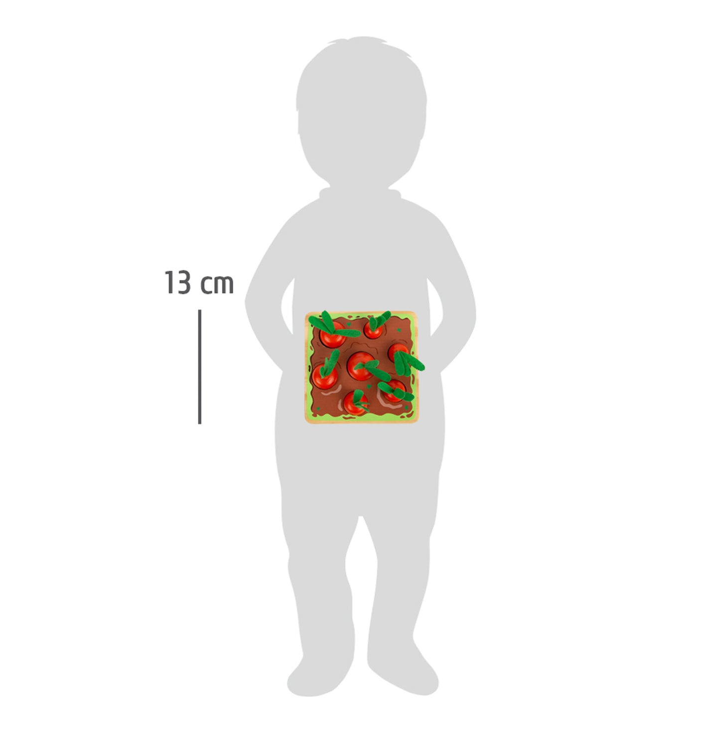 Steckspiel Möhren – Steckspiele, ab 12 Monate, 8 Teile, Holz, Filz, ca. 13 x 13 x 7 cm, small foot®