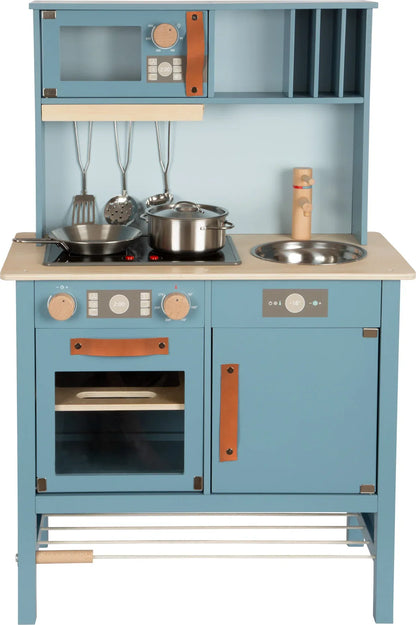 Kinderküche „tasty“ – In der Küche, ab 3 Jahre, Metall, Holz, small foot® - SpielwarenPlace