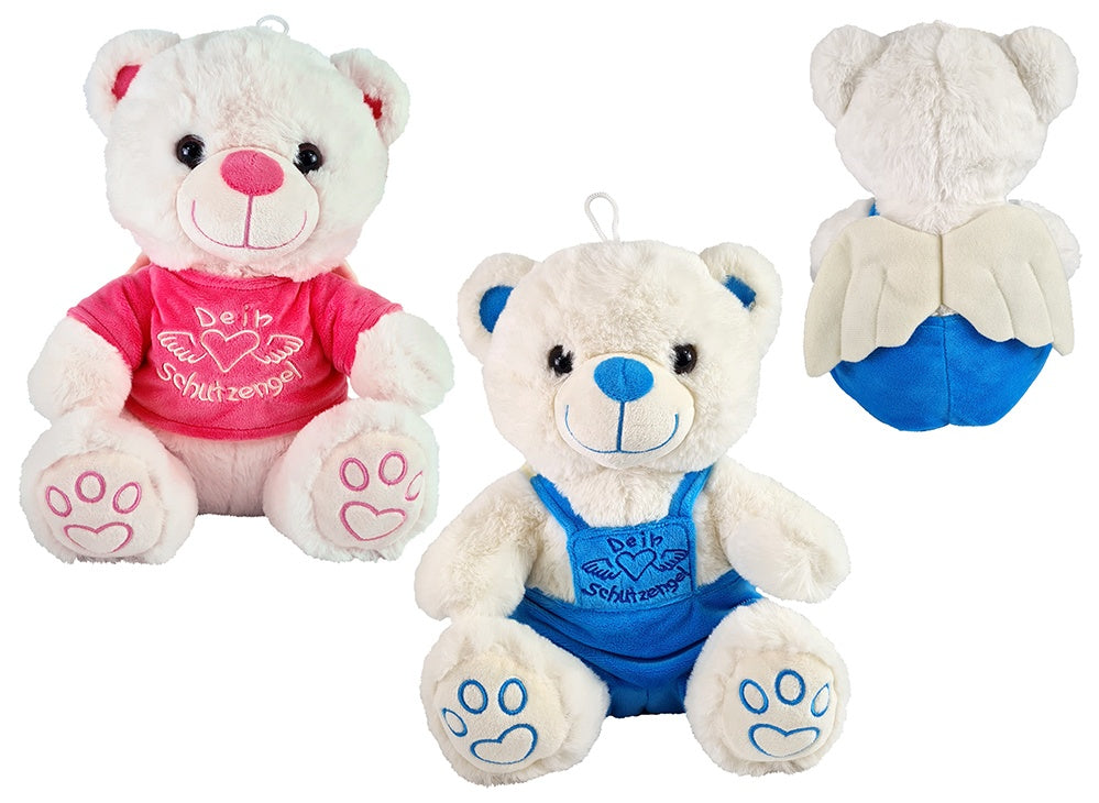 XXL Schutzengel-Bär 50 cm: Plüsch-Teddy mit Flügeln