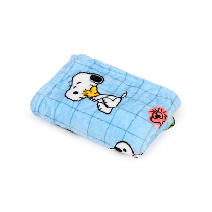 Blankeazzz Peanuts Snoopy & Woodstock Plüsch 2 in 1 Reisekissen & Decke | Offiziell Lizenziert