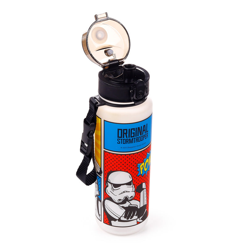 The Original Stormtrooper Comic-Strip Pop-Top bruchsichere Wasserflasche 600ml | Offiziell Lizenziert