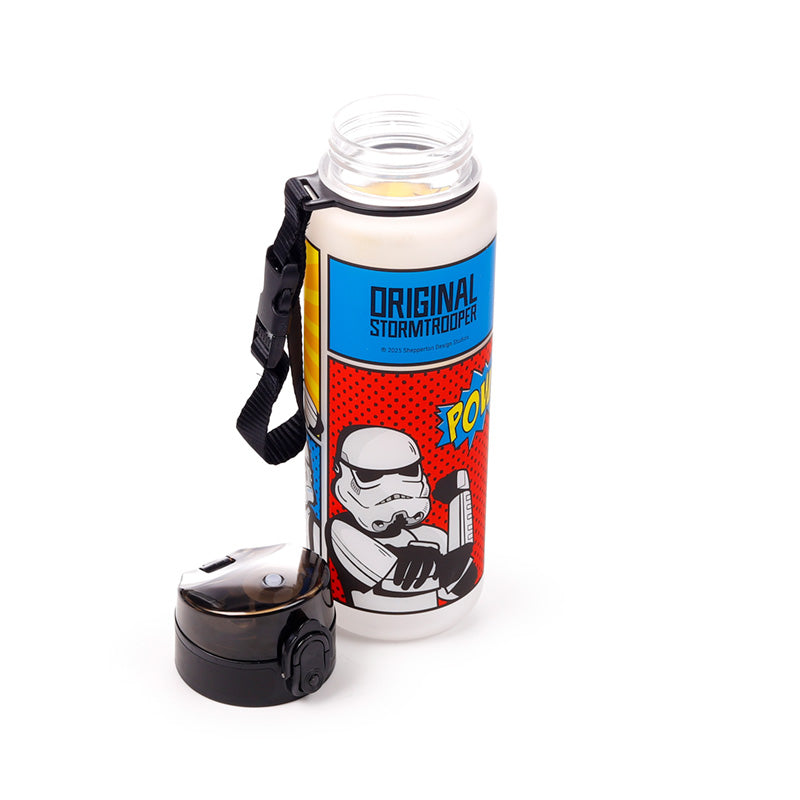 The Original Stormtrooper Comic-Strip Pop-Top bruchsichere Wasserflasche 600ml | Offiziell Lizenziert