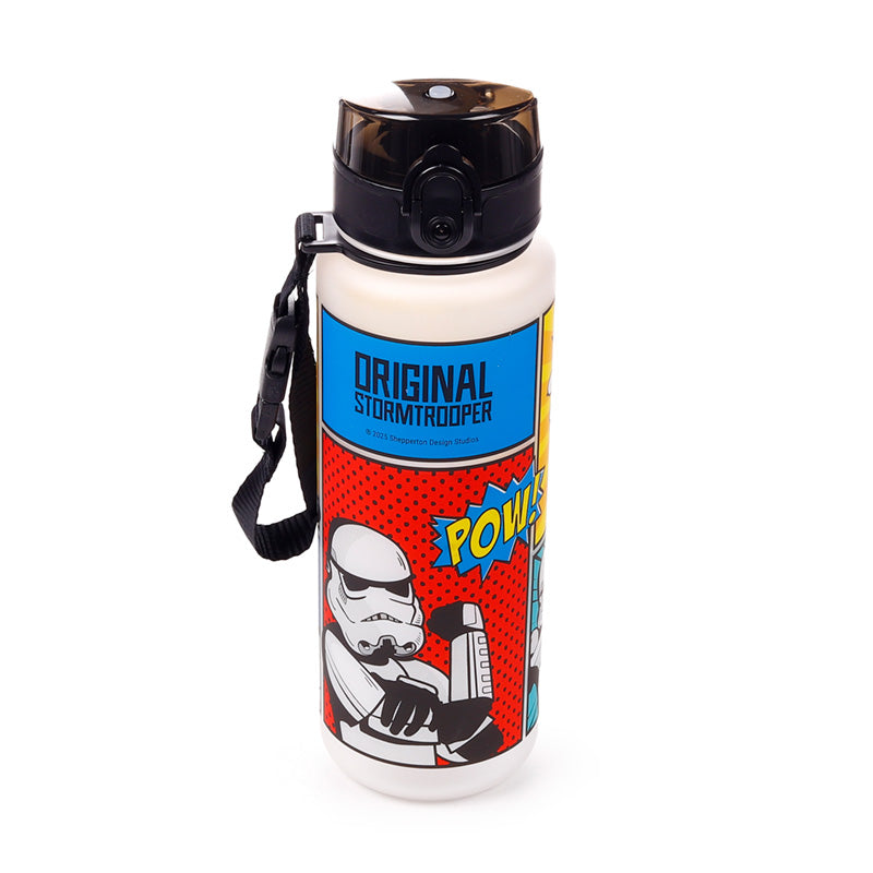 The Original Stormtrooper Comic-Strip Pop-Top bruchsichere Wasserflasche 600ml | Offiziell Lizenziert