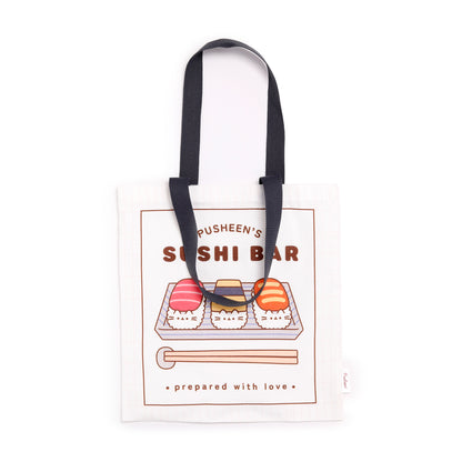 Pusheen the Cat Katze Sushi-Bar Wiederverwendbare Tragetasche | Offiziell Lizenziert