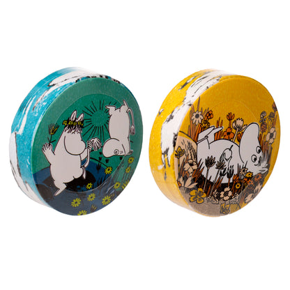 Moomin Mumin Komprimiertes Reisehandtuch Waschlappen 2er Set | Offiziell Lizenziert