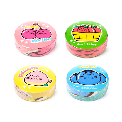 Pusheen the Cat Katze Obst Komprimiertes Reisehandtuch 4er Set | Offiziell Lizenziert