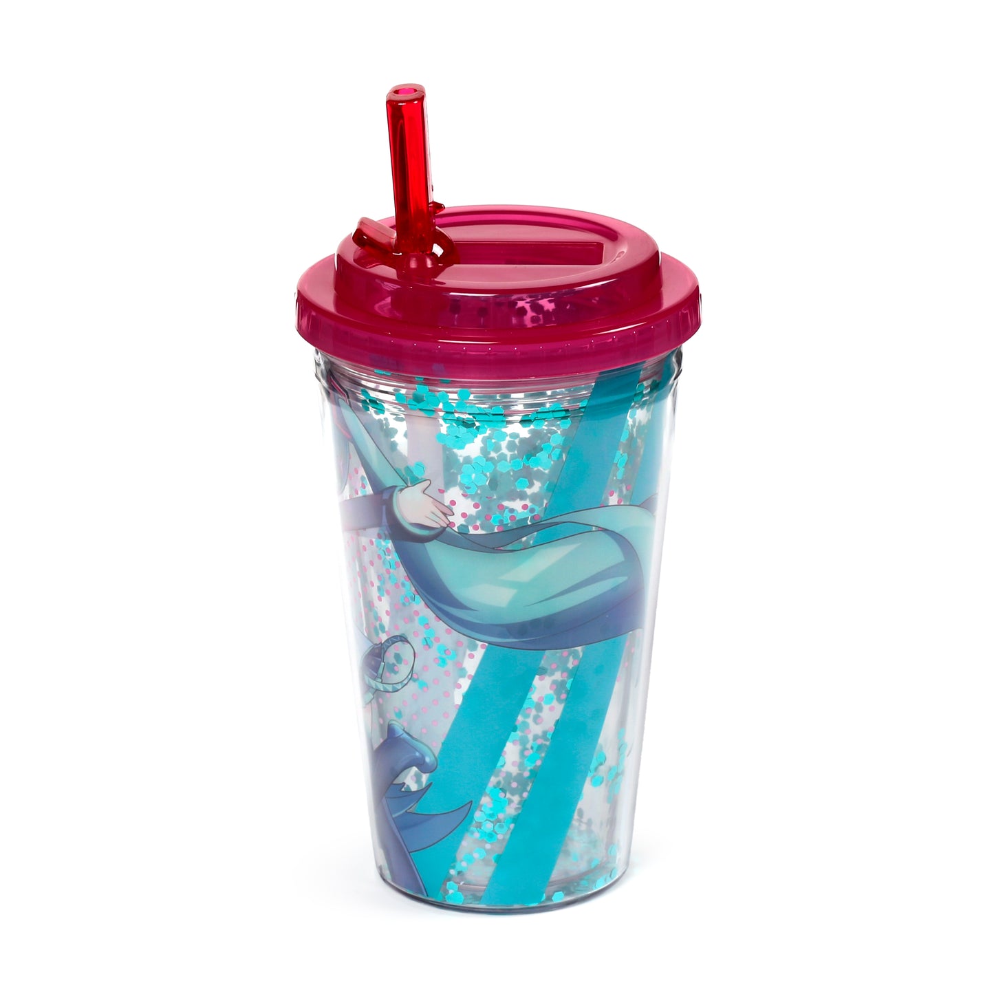 Hatsune Miku Anime Becher mit Deckel & Flip-Strohhalm 500ml | Offiziell Lizenziert