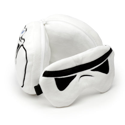 Relaxeazzz The Original Stormtrooper Plüsch Reisekissen &Schlafmaske | Offiziell Lizenziert