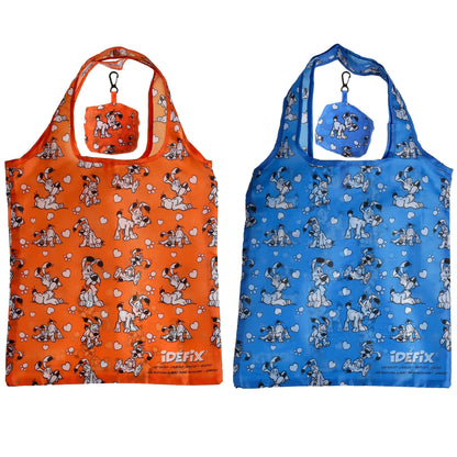 2er Set Asterix Einkaufstaschen – Faltbar & Wiederverwendbar – Idefix (offiziell lizenziert) - SpielwarenPlace