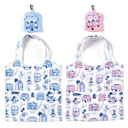 Volkswagen VW T1 Bus Bulli Faltbare wiederverwendbare Einkaufstasche | Offiziell Lizenziert