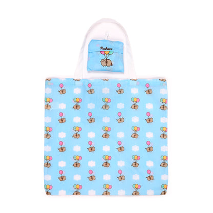 Pusheen the Cat Katze Ballons RPET Faltbare wiederverwendbare Einkaufstasche 2er Set | Offiziell Lizenziert