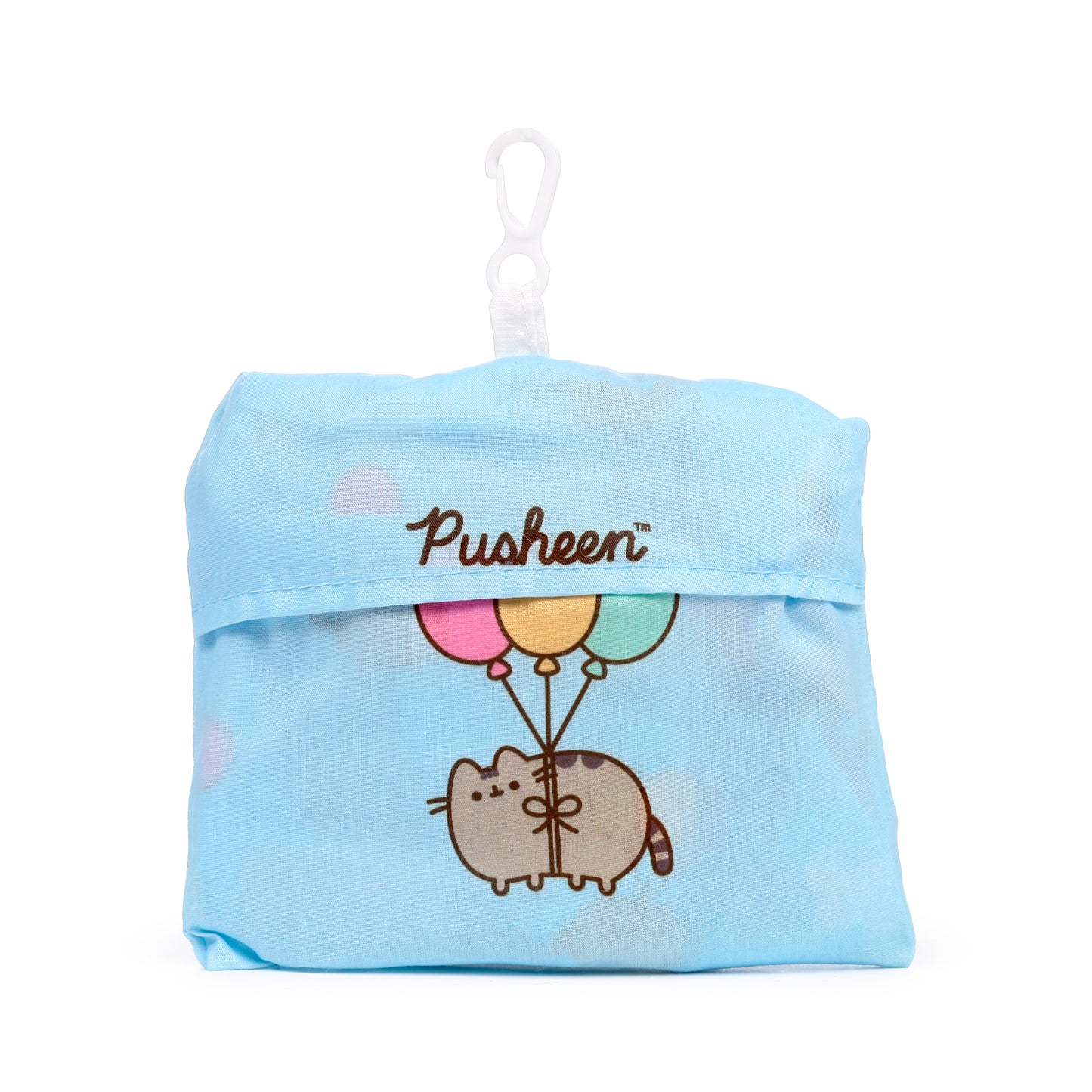 Pusheen the Cat Katze Ballons RPET Faltbare wiederverwendbare Einkaufstasche 2er Set | Offiziell Lizenziert