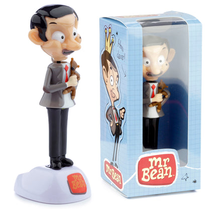 Mr Bean & Teddy Solar Pal Wackelfigur | Offiziell Lizenziert
