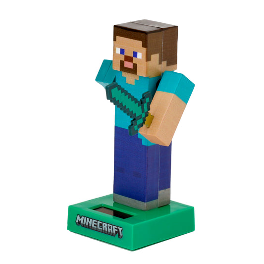 Minecraft Steve Solar Pal Wackelfigur | Offiziell Lizenziert