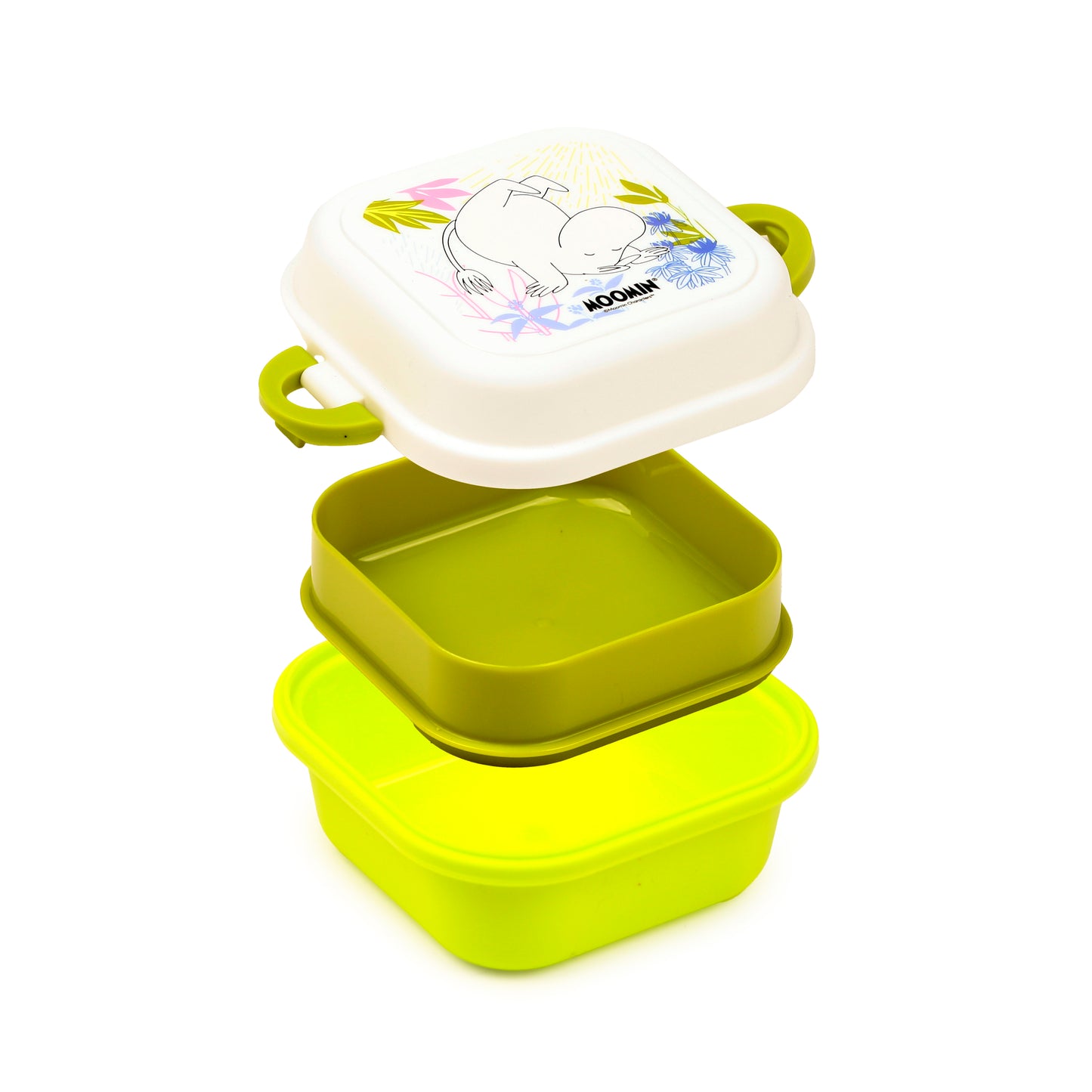 Moomin Mumin Stapelbare Bento-Lunchbox mit Clipverschluss | Offiziell Lizenziert