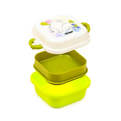 Moomin Mumin Stapelbare Bento-Lunchbox mit Clipverschluss | Offiziell Lizenziert