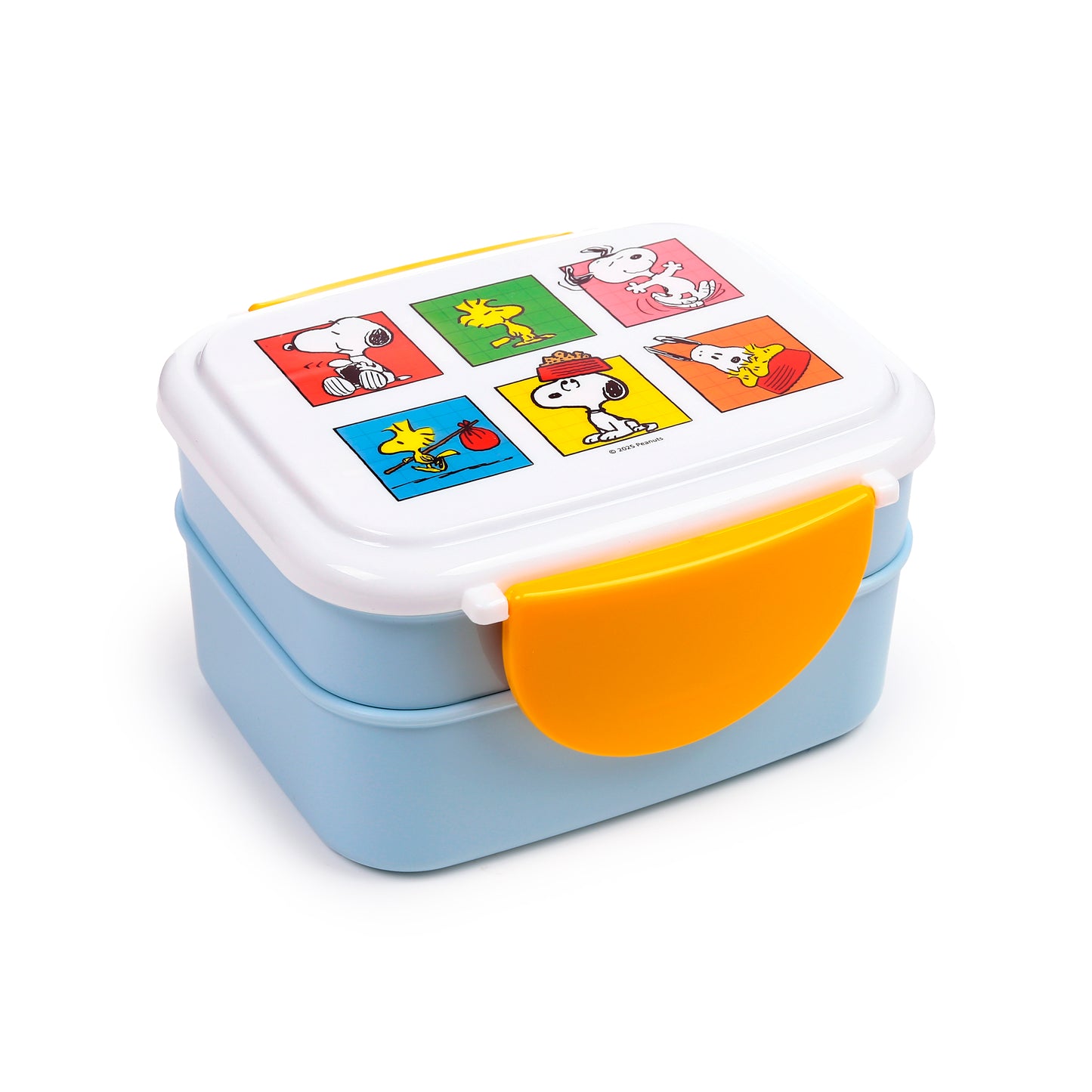 Peanuts Snoopy & Woodstock Bento-Lunchbox mit Besteck & Clipverschluss | Offiziell Lizenziert