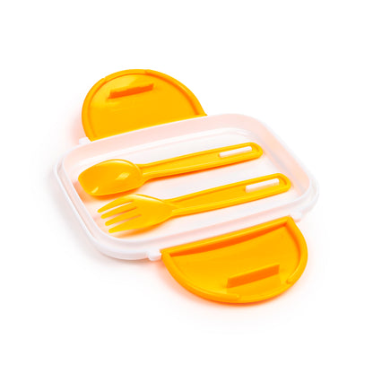 Peanuts Snoopy & Woodstock Bento-Lunchbox mit Besteck & Clipverschluss | Offiziell Lizenziert