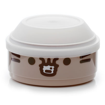 Pusheen the Cat Katze Runde Stapelbare Bento-Lunchbox mit 3 Fächern | Offiziell Lizenziert