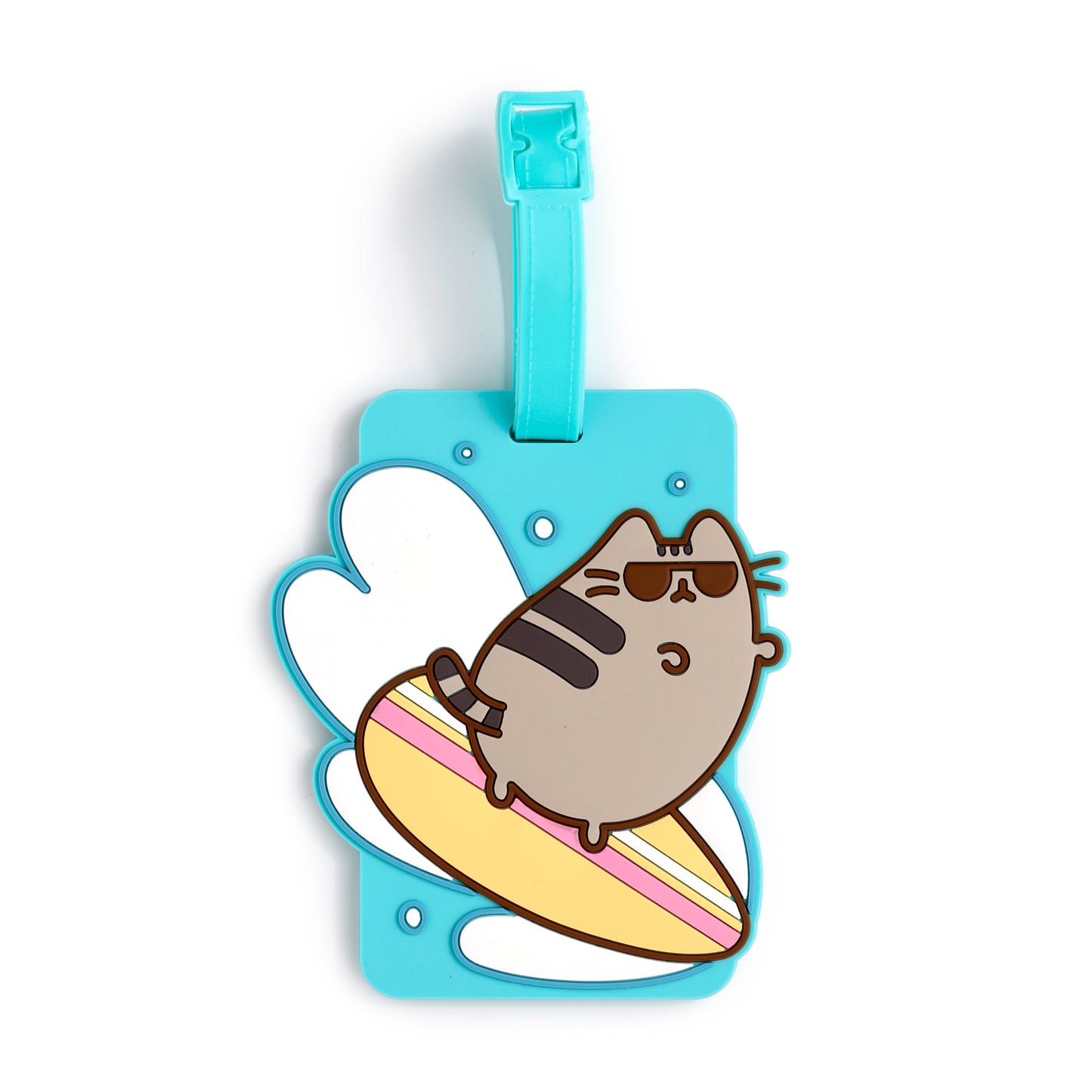 Pusheen the Cat Katze Sommer Surfing 3 Sück PVC-Kofferanhänger | Offiziell Lizenziert