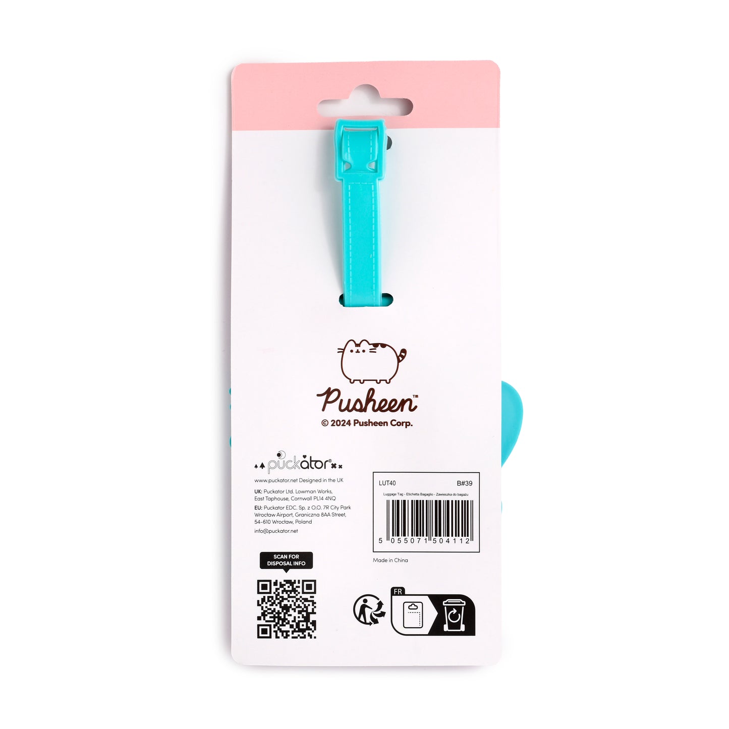 Pusheen the Cat Katze Sommer Surfing 3 Sück PVC-Kofferanhänger | Offiziell Lizenziert