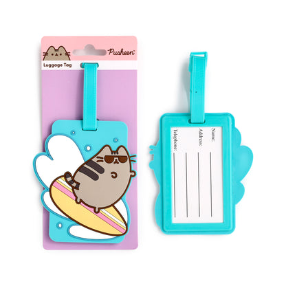 Pusheen the Cat Katze Sommer Surfing 3 Sück PVC-Kofferanhänger | Offiziell Lizenziert