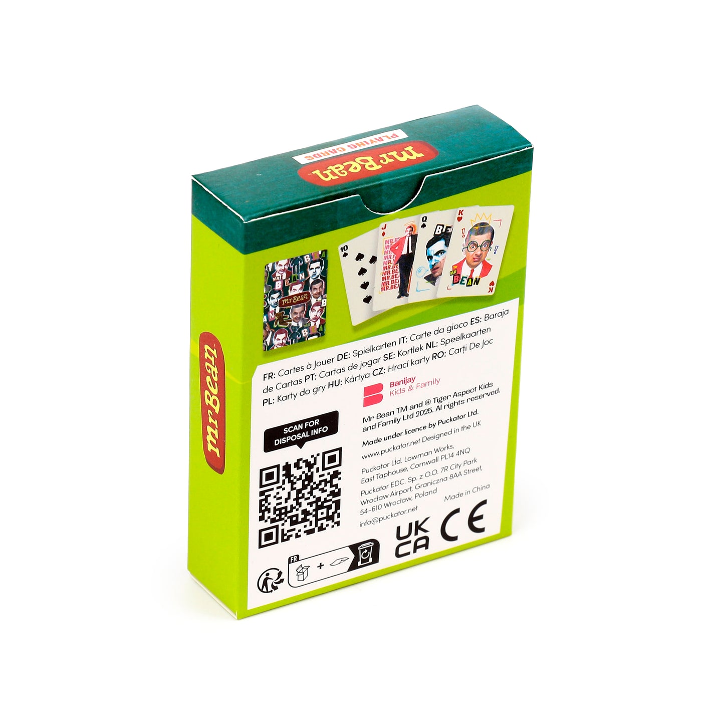 Mr Bean & Teddy Standard-Spielkartendeck | Offiziell Lizenziert
