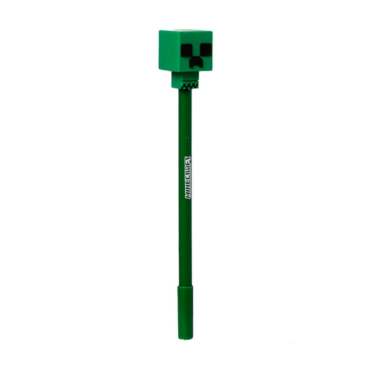 Inkredible Minecraft Chibi-Stil Radierbarer Kugelschreiber mit Silikon-Topper 4er Set | Offiziell Lizenziert