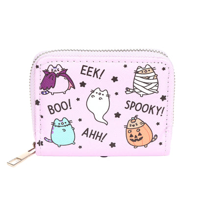 Pusheen the Cat Katze Halloween Portemonnaie mit Reißverschluss Klein 2er Set | Offiziell Lizenziert