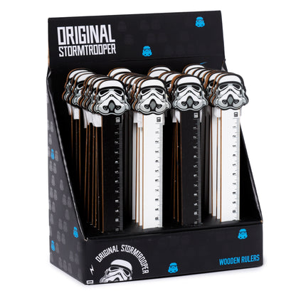 The Original Stormtrooper Holzlineal mit geformter Spitze (15cm) | Offiziell Lizenziert