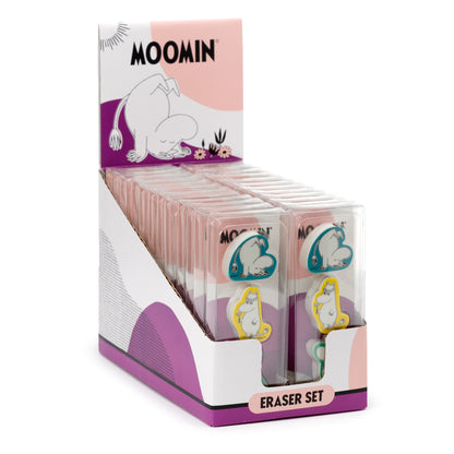 Moomin Mumin Radiergummis 3er-Set | Offiziell Lizenziert