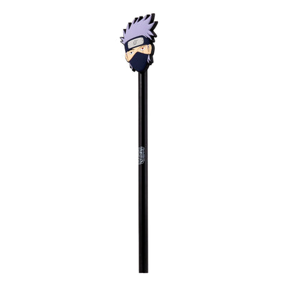 Naruto Anime Bleistift mit PVC-Topper 4er Set | Offiziell Lizenziert