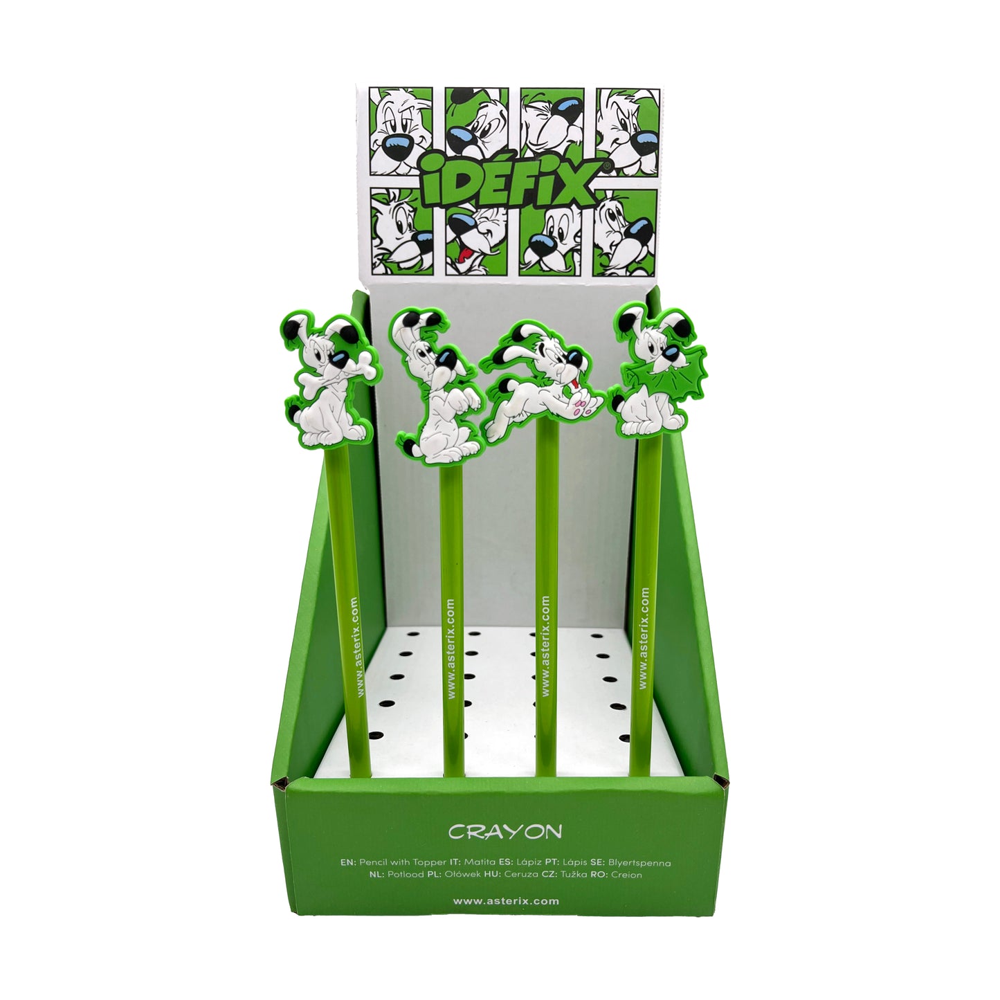 Idefix (Dogmatix) Asterix Bleistift mit PVC-Topper | Offiziell Lizenziert