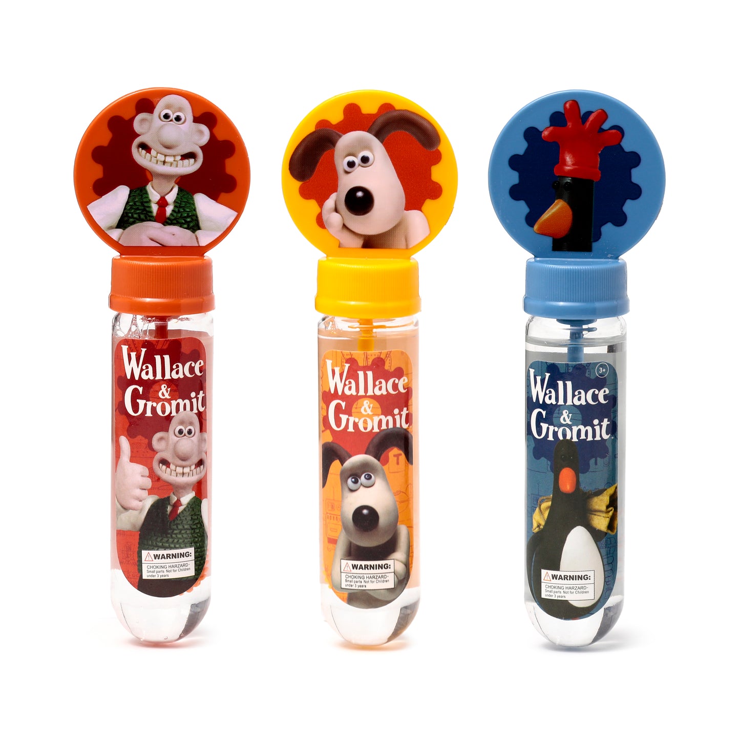 Wallace & Gromit Seifenblasen 3er Set | Offiziell Lizenziert