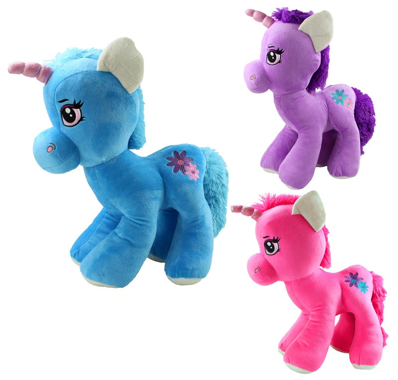 XXL Plüsch Einhorn 50 cm: Kuscheltier in 3 Farben