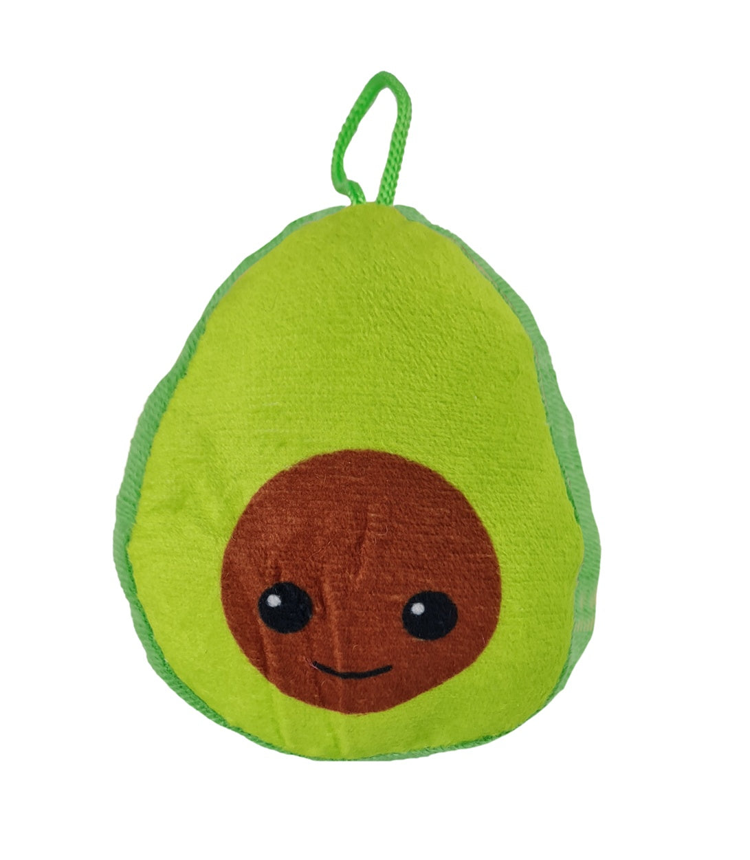Süßer Plüsch-Avocado Anhänger 11cm: Mini-Kissen mit Schlaufe