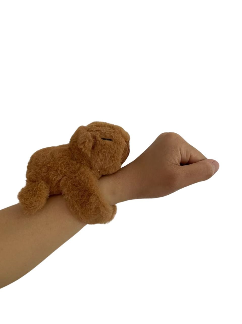 Capybara Schnapp-Armband: Flauschiger Plüsch-Begleiter, 20cm